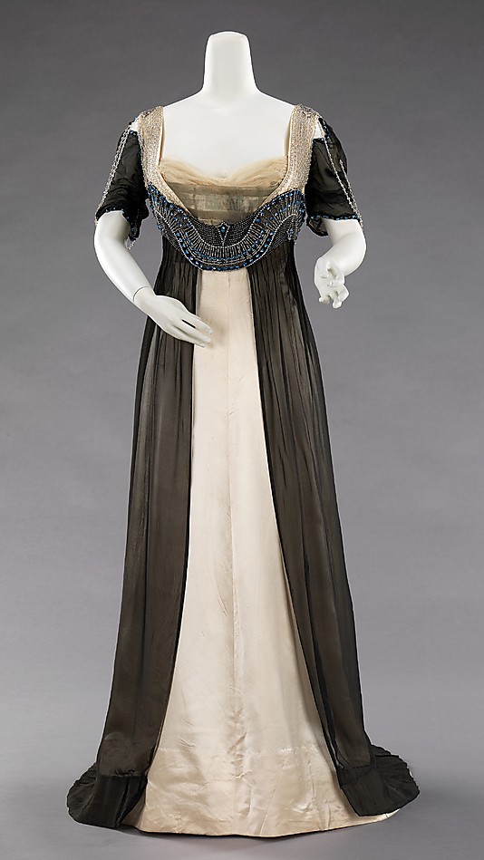 1909-1911 silk Worth Evening Dress