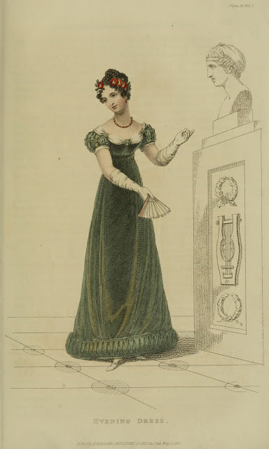 Ser3 v1 1823 Ackermann's fashion plate 29 - Evening Dress