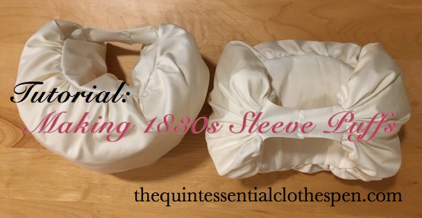1830s Sleeve Puff Tutorial  The Quintessential Clothes Pen