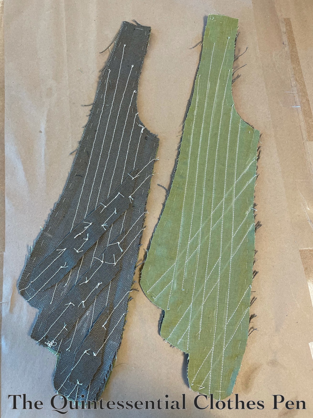 c. 1785 Green Linen Stays (Construction Details) – The Quintessential ...