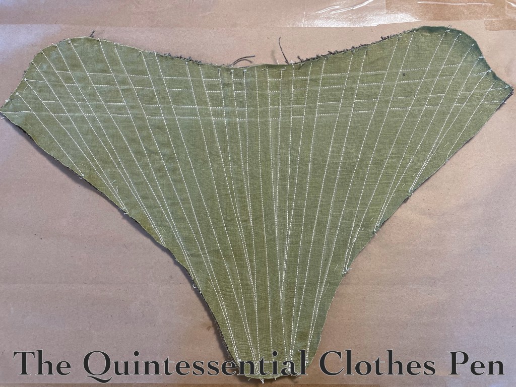 c. 1785 Green Linen Stays (Construction Details) – The Quintessential ...