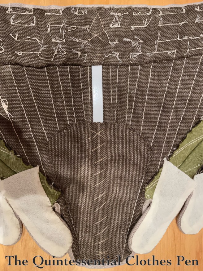 c. 1785 Green Linen Stays (Construction Details) – The Quintessential ...