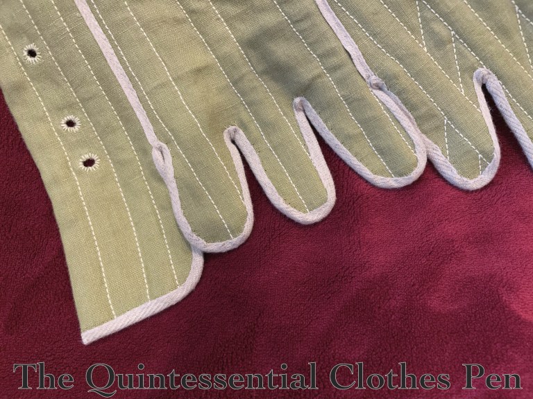 c. 1785 Green Linen Stays (Construction Details) – The Quintessential ...